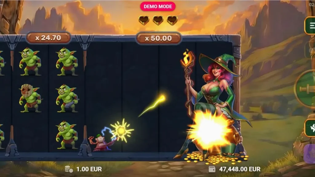 Petualangan monyet di dalam dungeon dalam slot Monkey Money